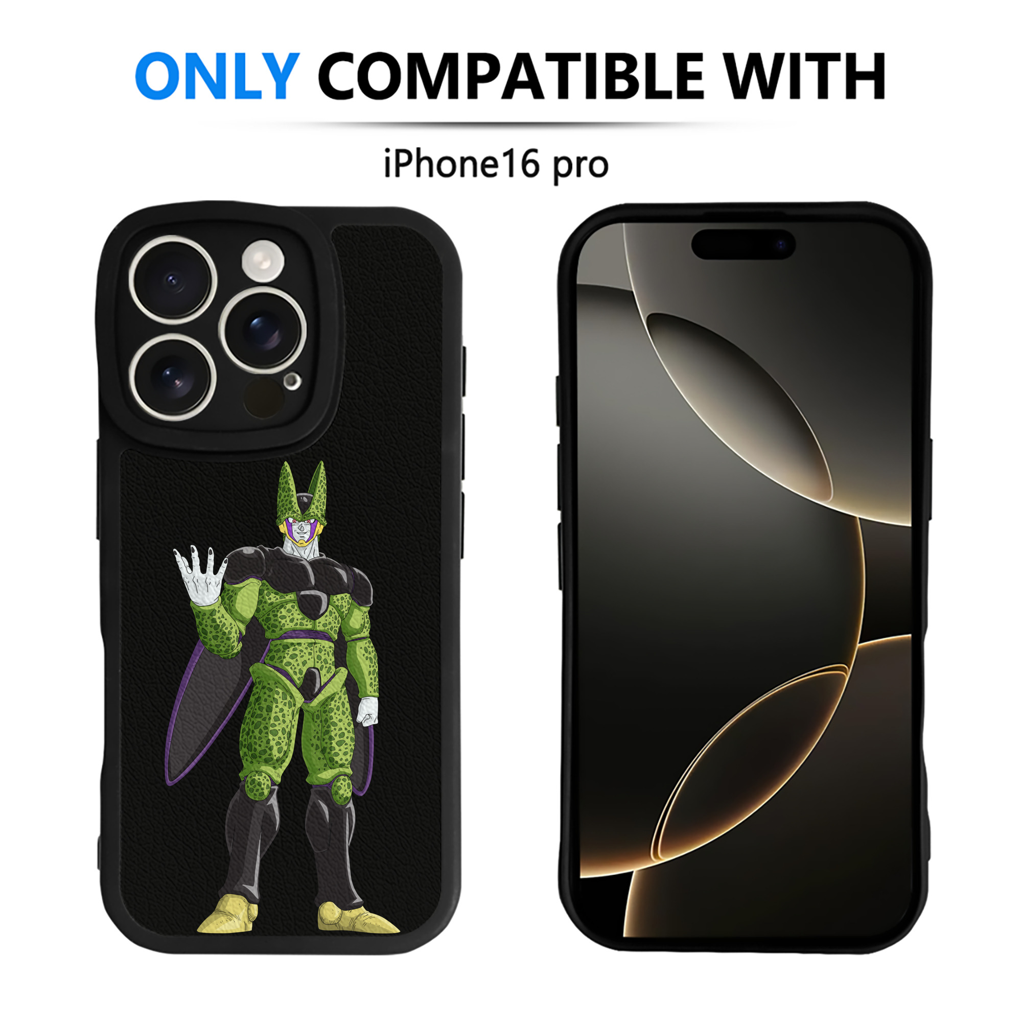 （画像用） ドラゴンボール セル DRAGON BALL Cell 【iPhone 16シリーズ対応】シリコンスマホケース（レザー調） 材質：シリコン